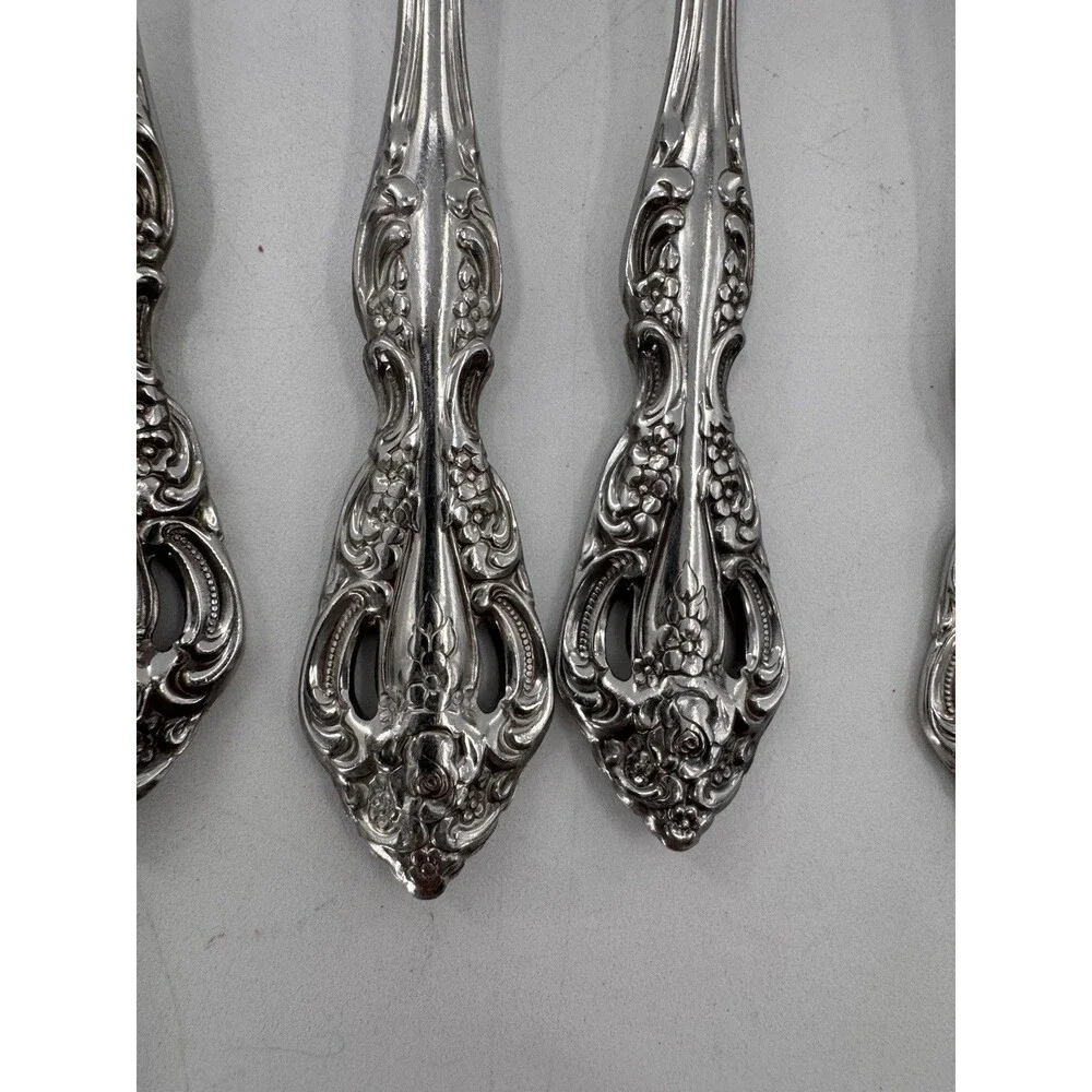 Oneida Michelangelo Heirloom Cube Set Of 9 Stainless Flatware Forks Spoons Knife